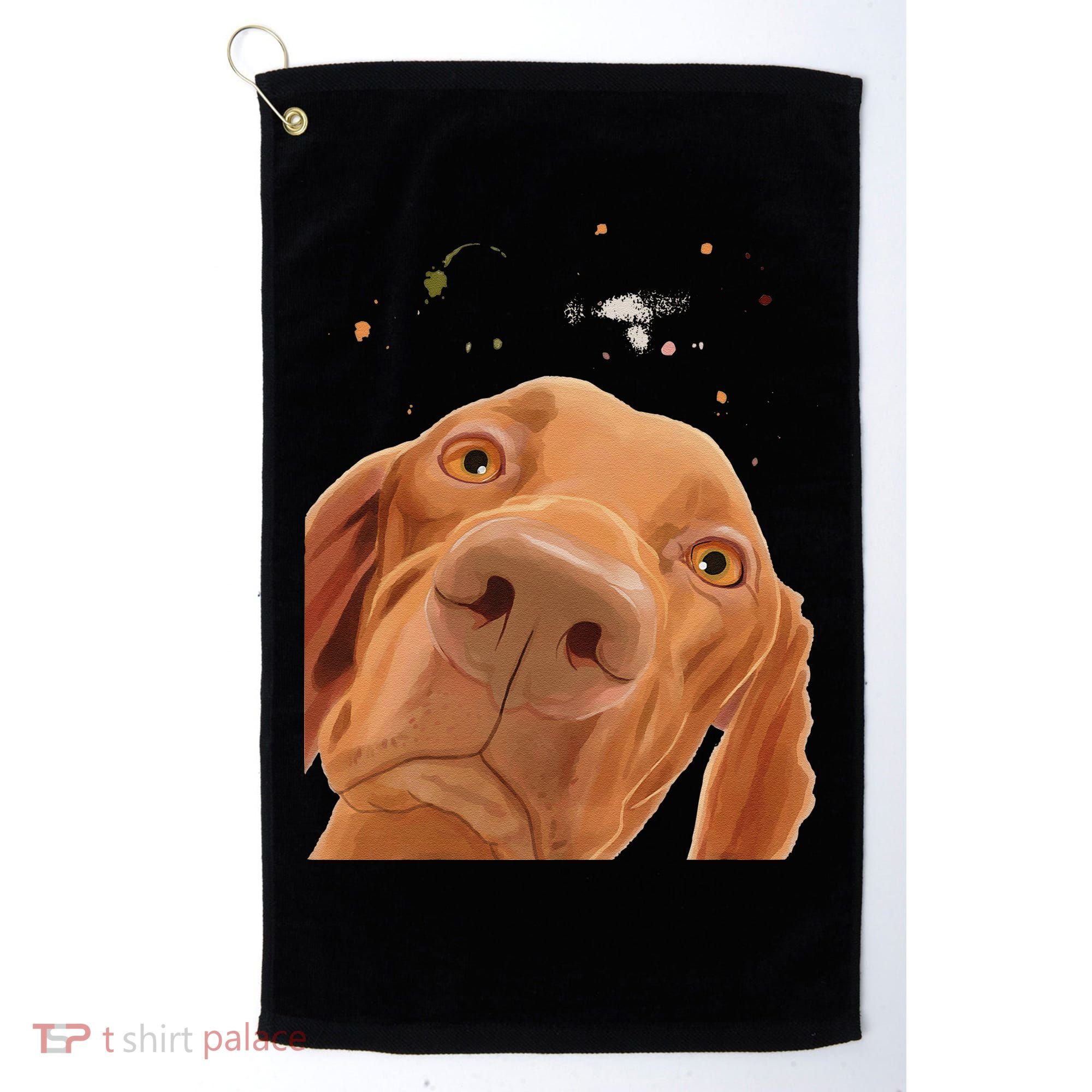 Funny Dog Hungarian Vizsla Golf Towel