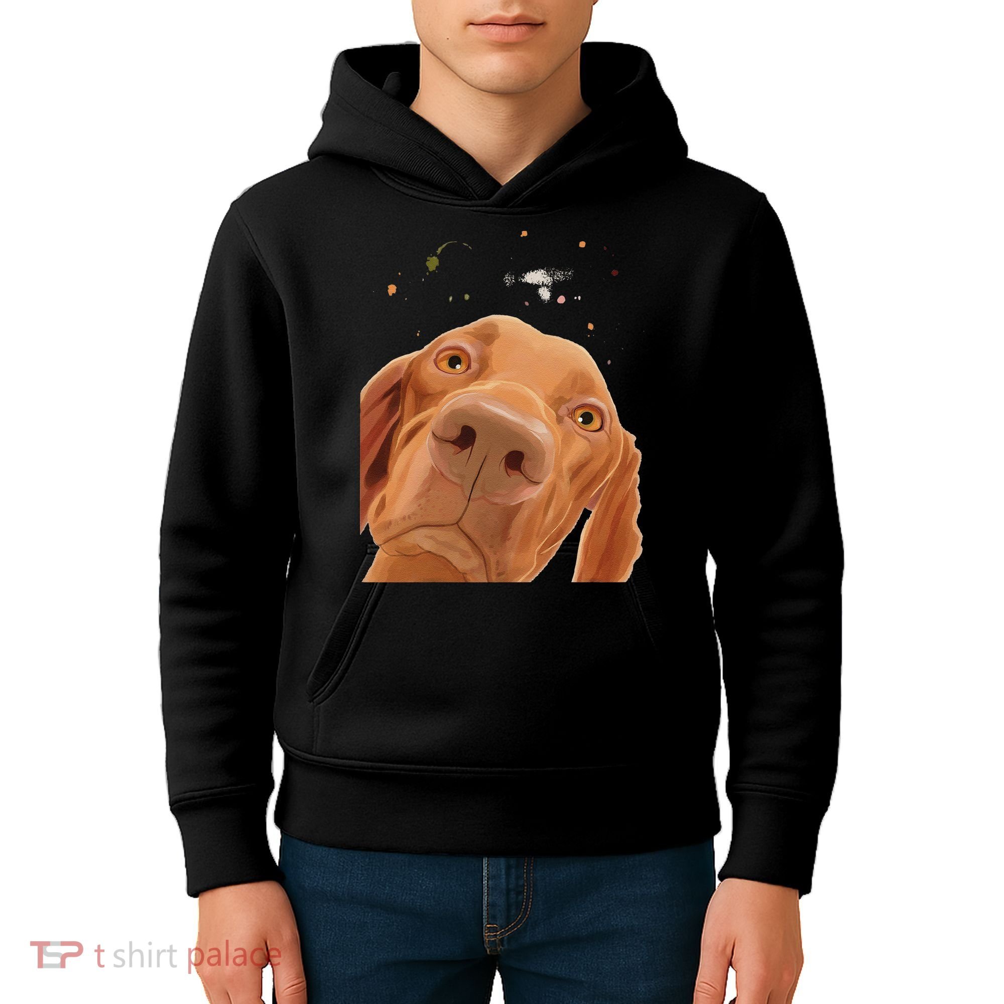 Funny Dog Hungarian Vizsla Kids Hoodie