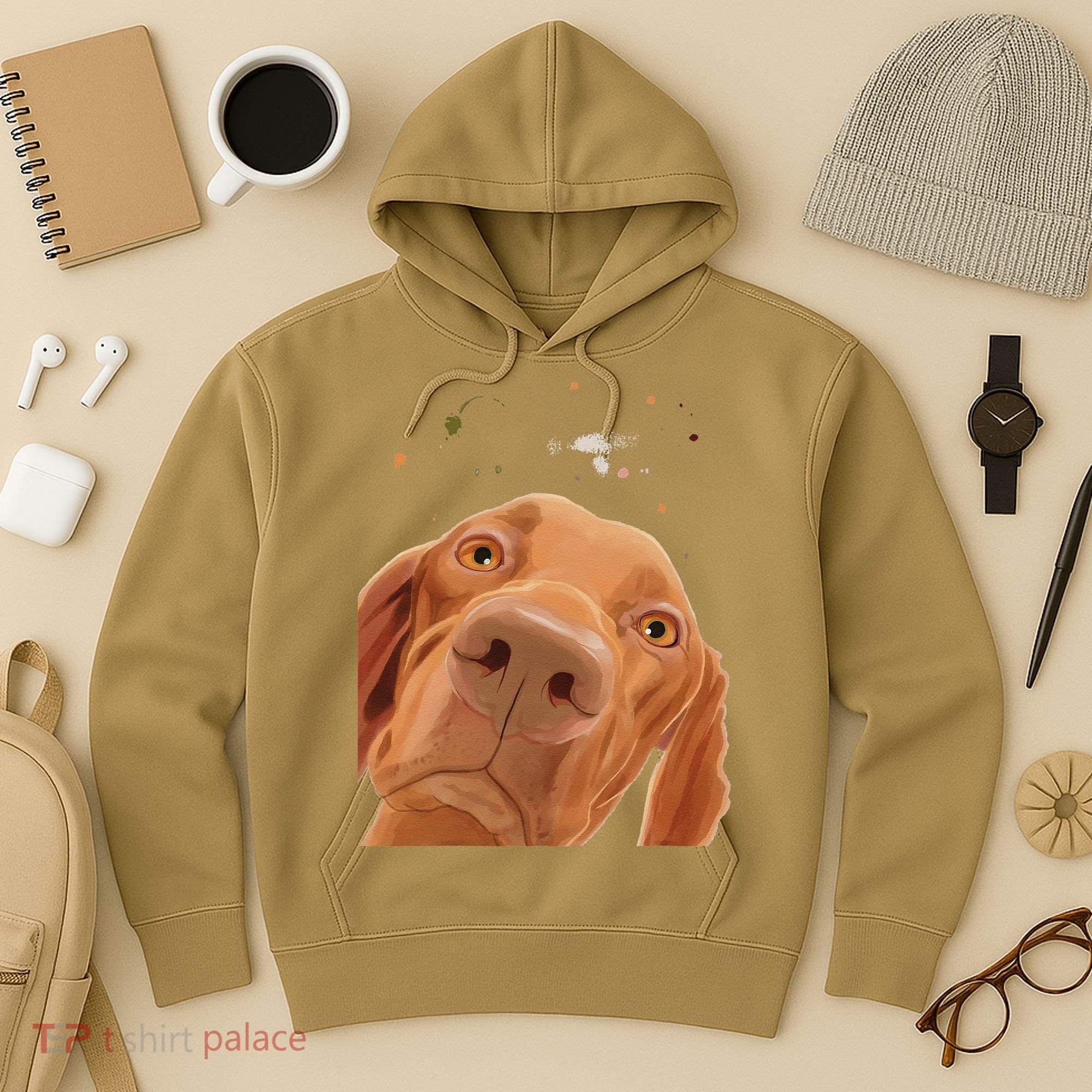 Funny Dog Hungarian Vizsla Hoodie