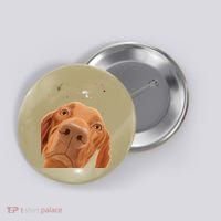 Funny Dog Hungarian Vizsla Button thumb 0