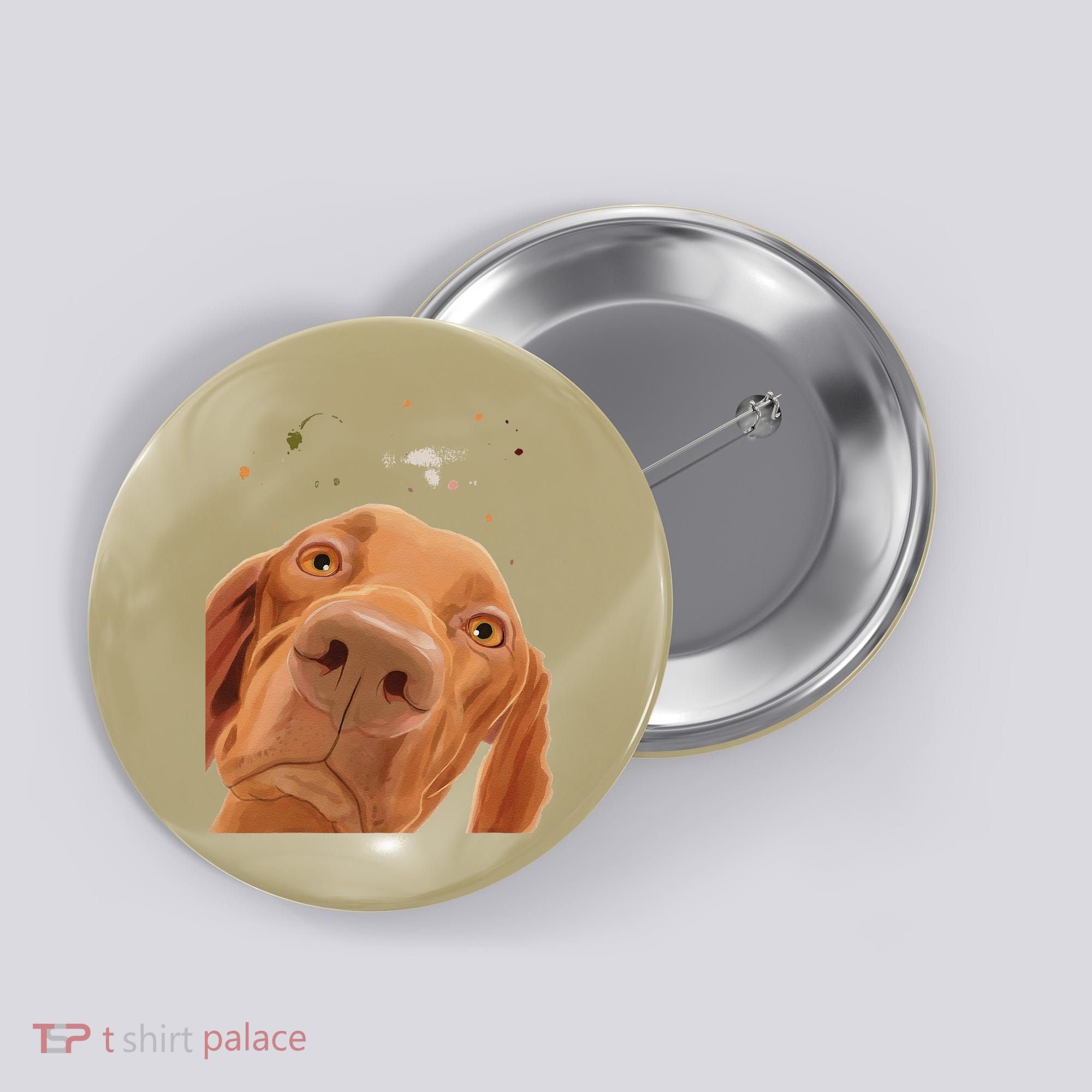 Funny Dog Hungarian Vizsla Button