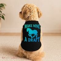 Funny Draft Horse Gift Cool Make Mine A Draft Gift Doggie Tank thumb 2