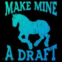 Funny Draft Horse Gift Cool Make Mine A Draft Gift Backpack thumb 2