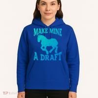 Funny Draft Horse Gift Cool Make Mine A Draft Gift Hoodie thumb 5
