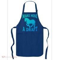 Funny Draft Horse Gift Cool Make Mine A Draft Gift Apron thumb 0