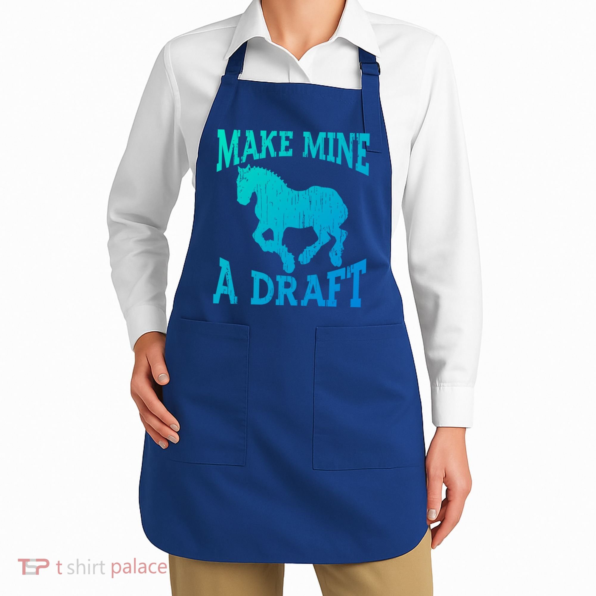 Funny Draft Horse Gift Cool Make Mine A Draft Gift Apron