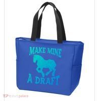 Funny Draft Horse Gift Cool Make Mine A Draft Gift Tote Bag thumb 3