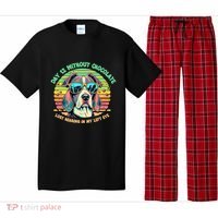 Funny Dog Hot Chocolate Milk Lovers Funny Gift Pajama Set thumb 0