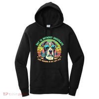 Funny Dog Hot Chocolate Milk Lovers Funny Gift Women's Hoodie thumb 0