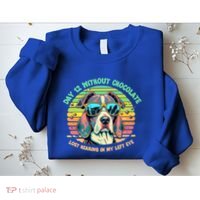 Funny Dog Hot Chocolate Milk Lovers Funny Gift Sweatshirt thumb 2