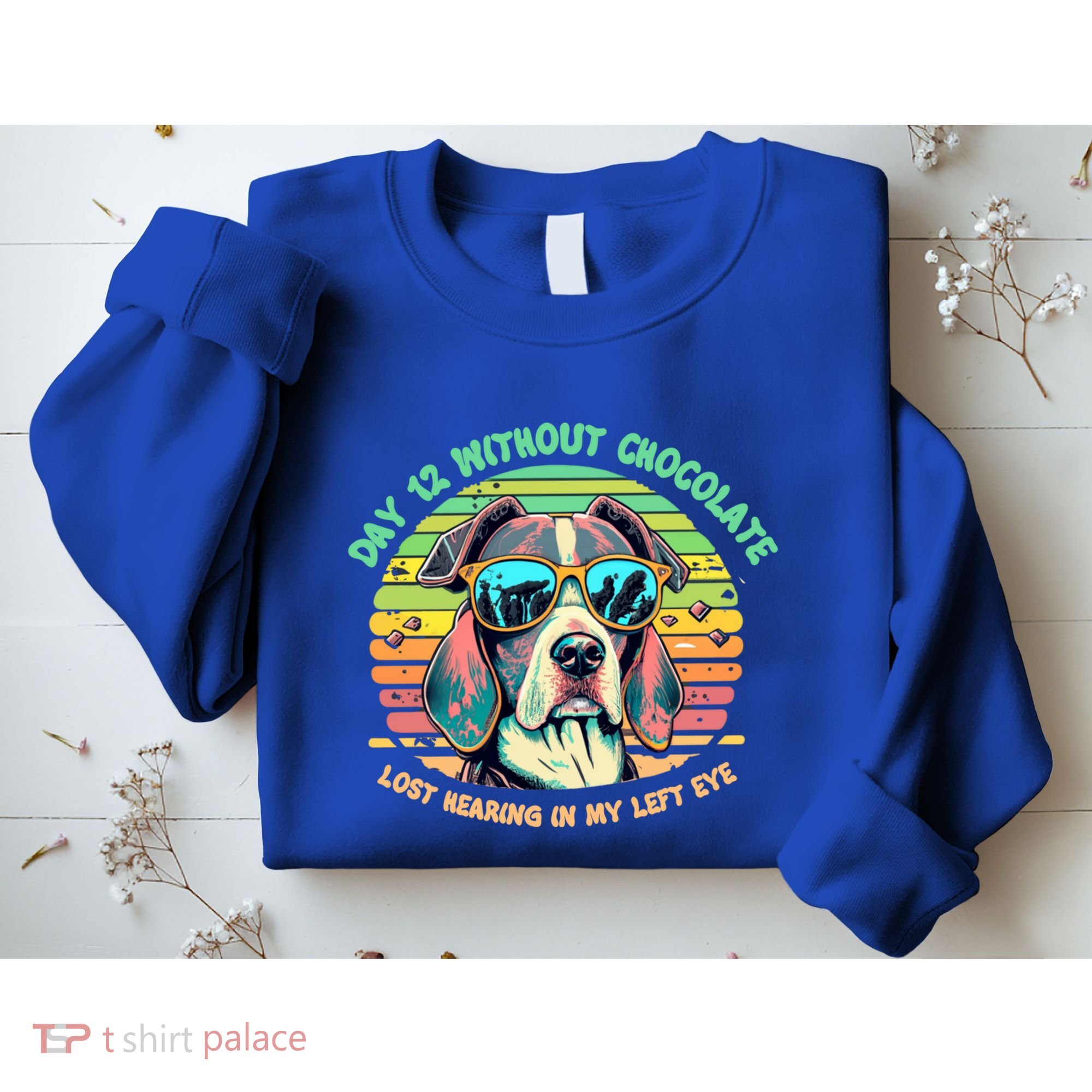 Funny Dog Hot Chocolate Milk Lovers Funny Gift Sweatshirt