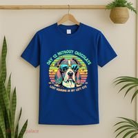 Funny Dog Hot Chocolate Milk Lovers Funny Gift T-Shirt thumb 2
