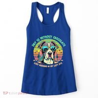Funny Dog Hot Chocolate Milk Lovers Funny Gift Women's Tank Top thumb 0