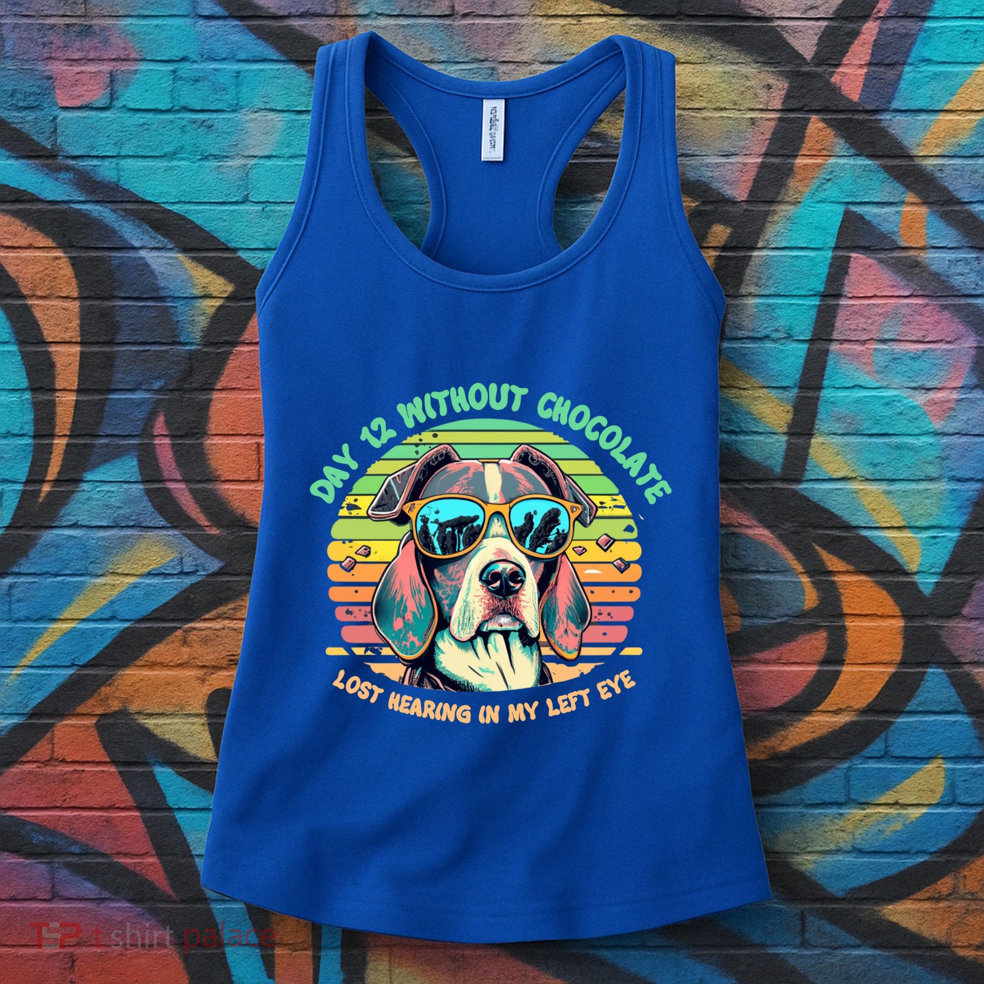 Funny Dog Hot Chocolate Milk Lovers Funny Gift Women's Tank Top