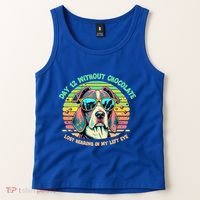 Funny Dog Hot Chocolate Milk Lovers Funny Gift Tank Top thumb 2