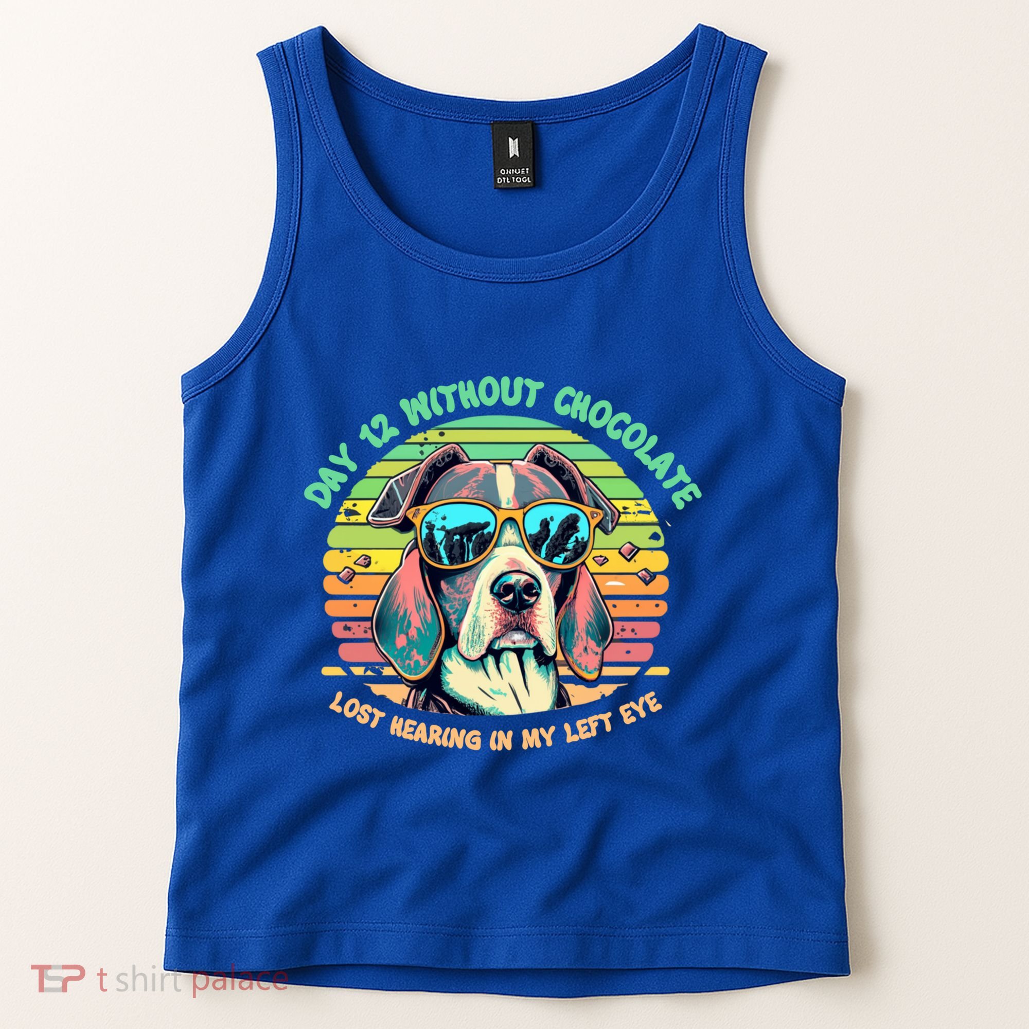 Funny Dog Hot Chocolate Milk Lovers Funny Gift Tank Top