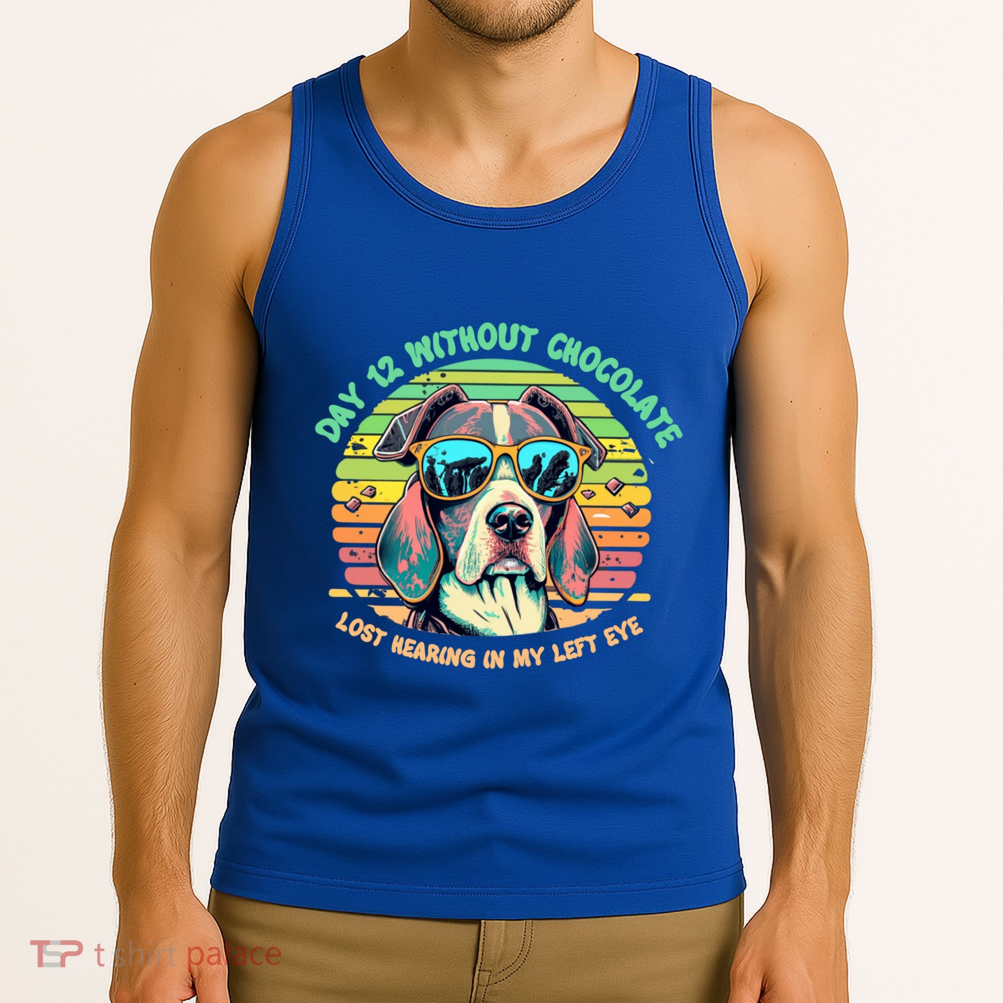 Funny Dog Hot Chocolate Milk Lovers Funny Gift Tank Top