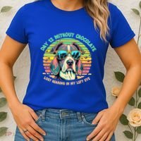 Funny Dog Hot Chocolate Milk Lovers Funny Gift Women's T-Shirt thumb 2