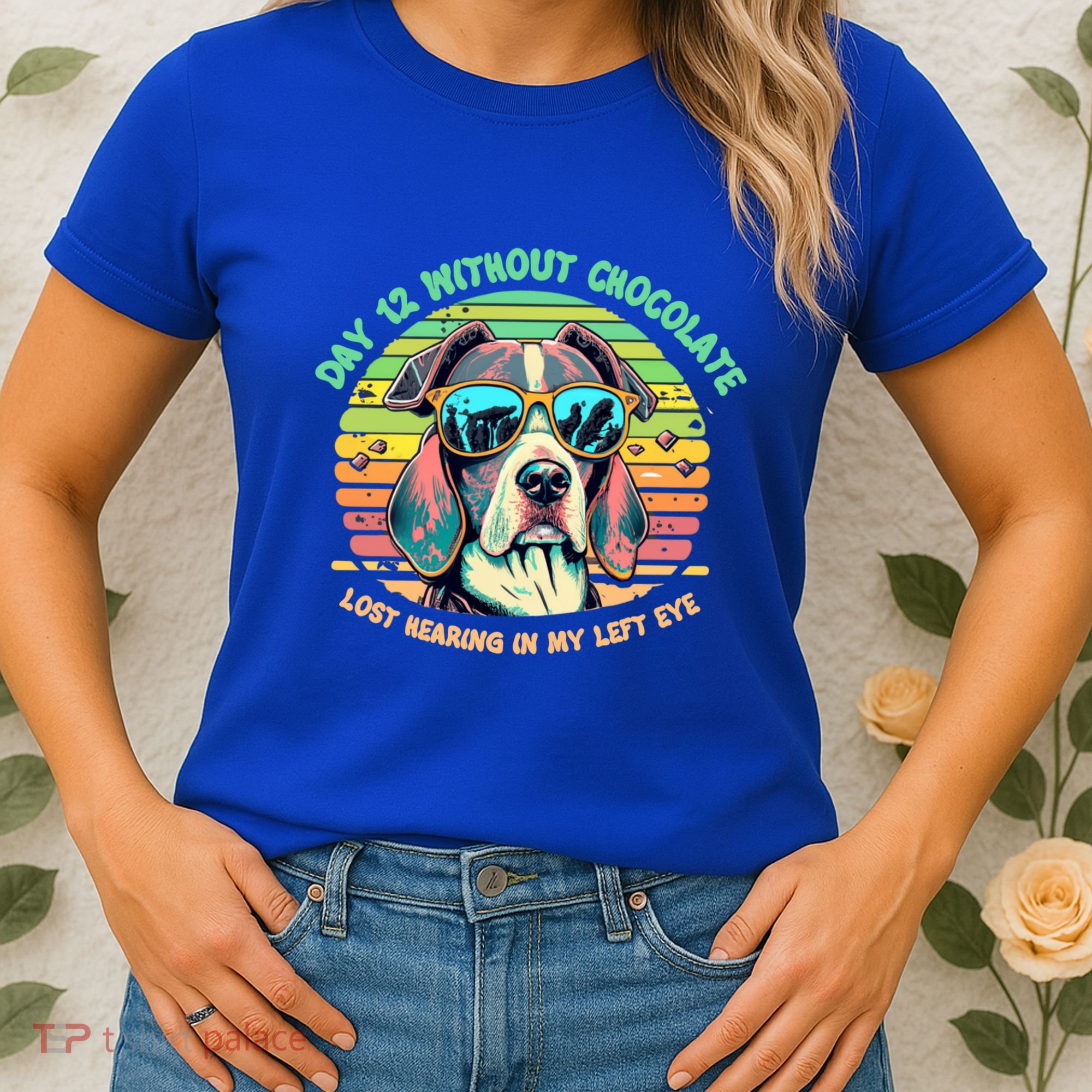 Funny Dog Hot Chocolate Milk Lovers Funny Gift Women's T-Shirt