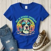 Funny Dog Hot Chocolate Milk Lovers Funny Gift Women's T-Shirt thumb 3