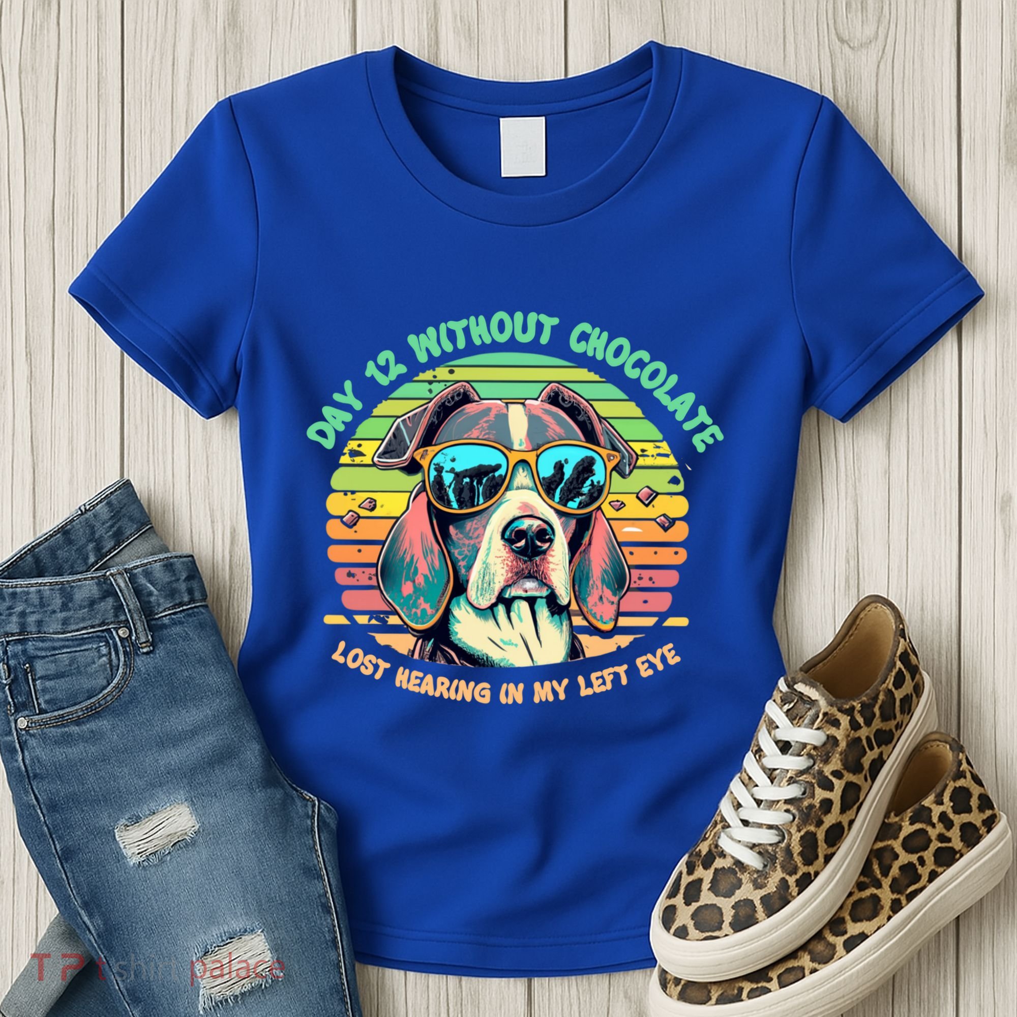 Funny Dog Hot Chocolate Milk Lovers Funny Gift Women's T-Shirt