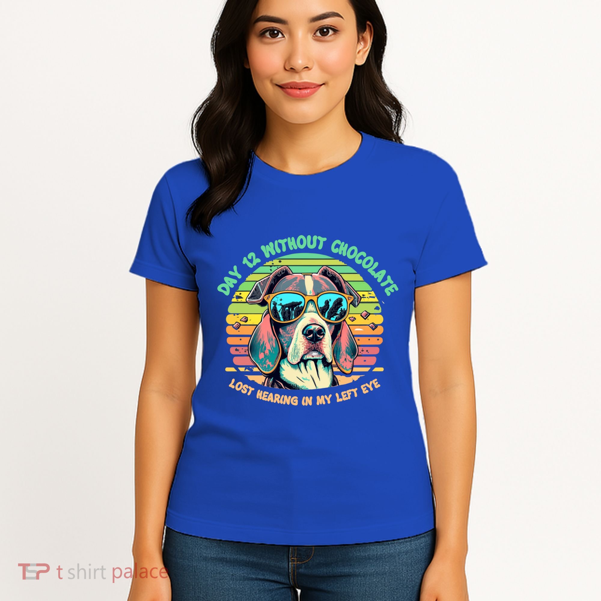 Funny Dog Hot Chocolate Milk Lovers Funny Gift Women's T-Shirt