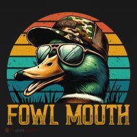 Funny Duck Hunter Funny Gift Fowl Mouth Duck Hunting Goose Hunt Meaningful Gift Ornament thumb 1