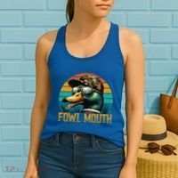 Funny Duck Hunter Funny Gift Fowl Mouth Duck Hunting Goose Hunt Meaningful Gift Women's Tank Top thumb 2