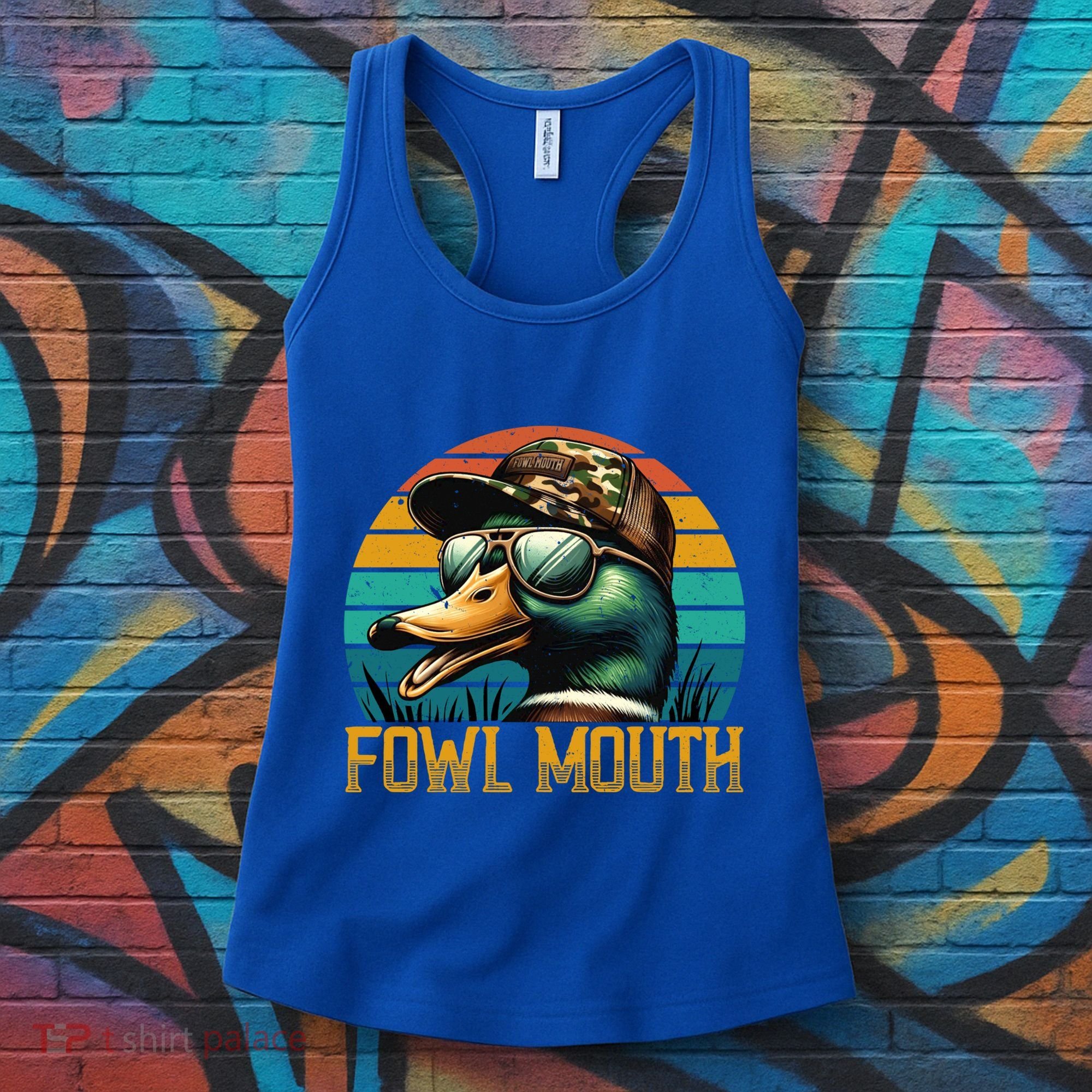Funny Duck Hunter Funny Gift Fowl Mouth Duck Hunting Goose Hunt Meaningful Gift Women's Tank Top