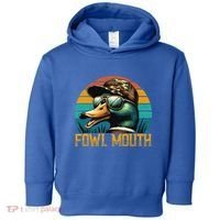 Funny Duck Hunter Funny Gift Fowl Mouth Duck Hunting Goose Hunt Meaningful Gift Toddler Hoodie thumb 0
