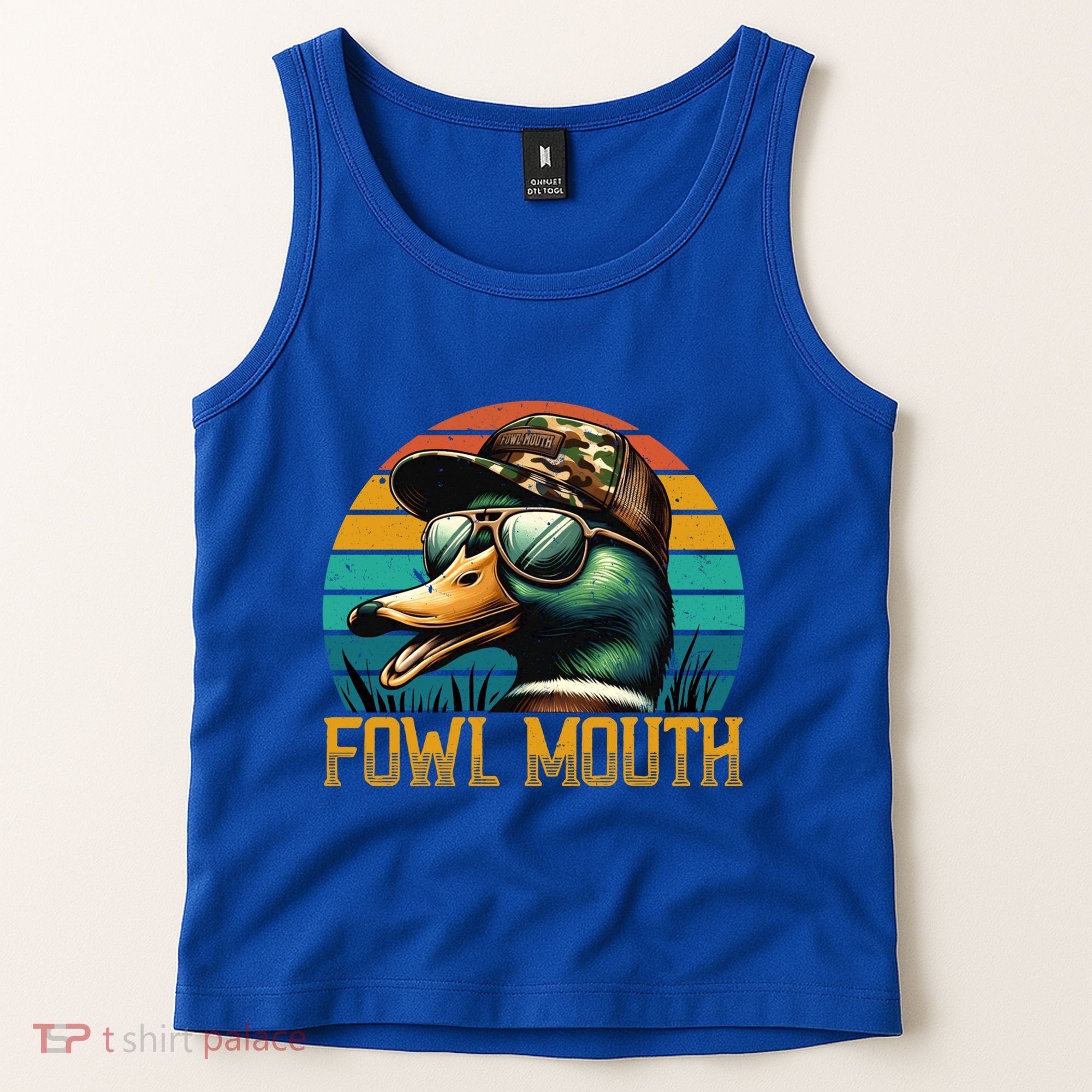 Funny Duck Hunter Funny Gift Fowl Mouth Duck Hunting Goose Hunt Meaningful Gift Tank Top