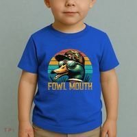 Funny Duck Hunter Funny Gift Fowl Mouth Duck Hunting Goose Hunt Meaningful Gift Toddler T-Shirt thumb 2