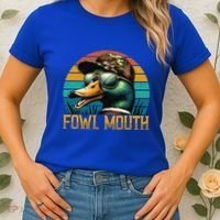 Funny Duck Hunter Funny Gift Fowl Mouth Duck Hunting Goose Hunt Meaningful Gift Women's T-Shirt thumb 2