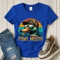 Funny Duck Hunter Funny Gift Fowl Mouth Duck Hunting Goose Hunt Meaningful Gift Women's T-Shirt thumb 3