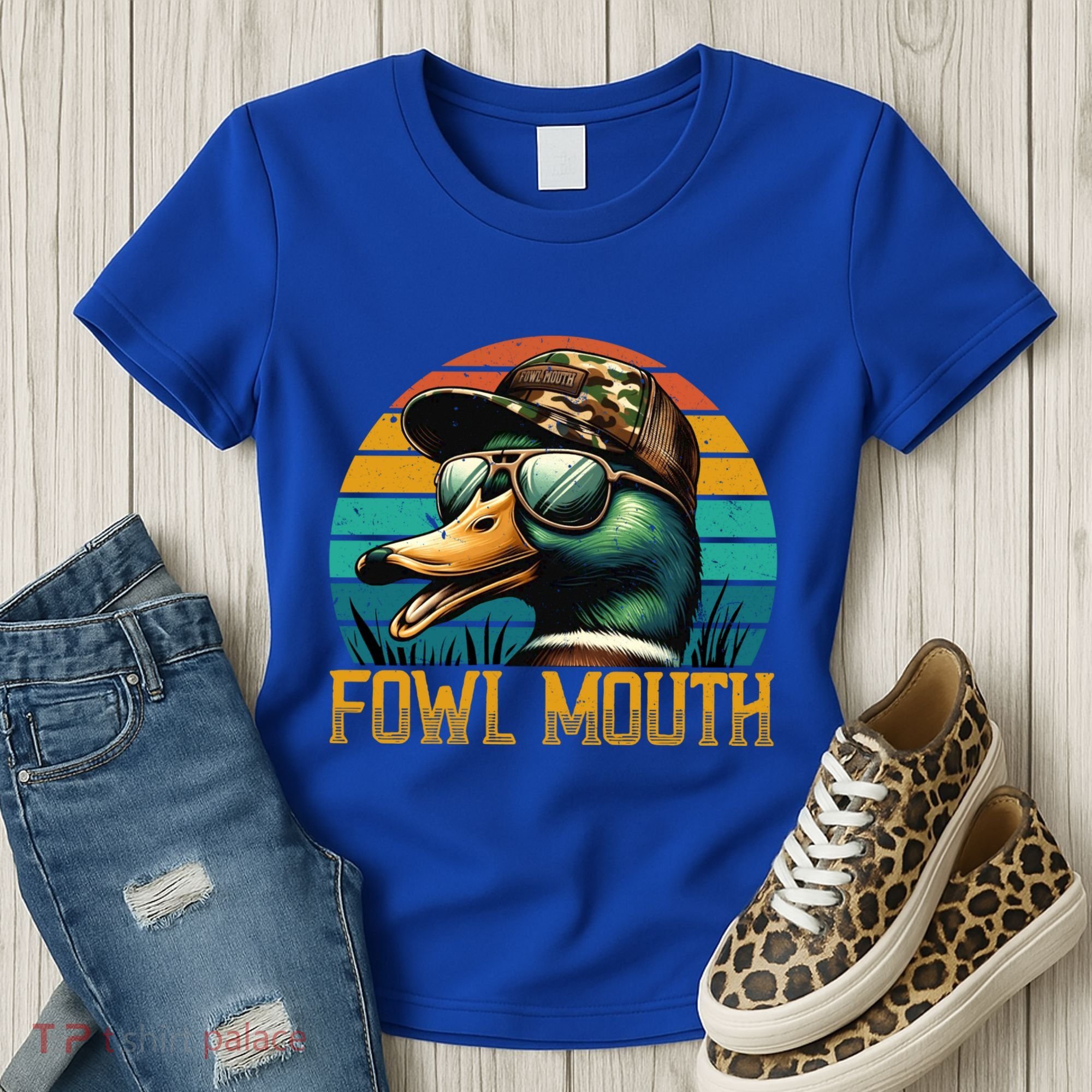 Funny Duck Hunter Funny Gift Fowl Mouth Duck Hunting Goose Hunt Meaningful Gift Women's T-Shirt