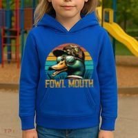 Funny Duck Hunter Funny Gift Fowl Mouth Duck Hunting Goose Hunt Meaningful Gift Kids Hoodie thumb 3