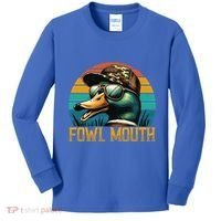 Funny Duck Hunter Funny Gift Fowl Mouth Duck Hunting Goose Hunt Meaningful Gift Kids Long Sleeve Shirt thumb 0
