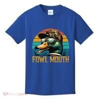 Funny Duck Hunter Funny Gift Fowl Mouth Duck Hunting Goose Hunt Meaningful Gift Kids T-Shirt thumb 0