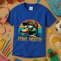 Funny Duck Hunter Funny Gift Fowl Mouth Duck Hunting Goose Hunt Meaningful Gift Kids T-Shirt thumb 3