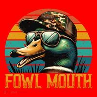 Funny Duck Hunter Funny Gift Fowl Mouth Duck Hunting Goose Hunt Meaningful Gift Santa Hat thumb 1