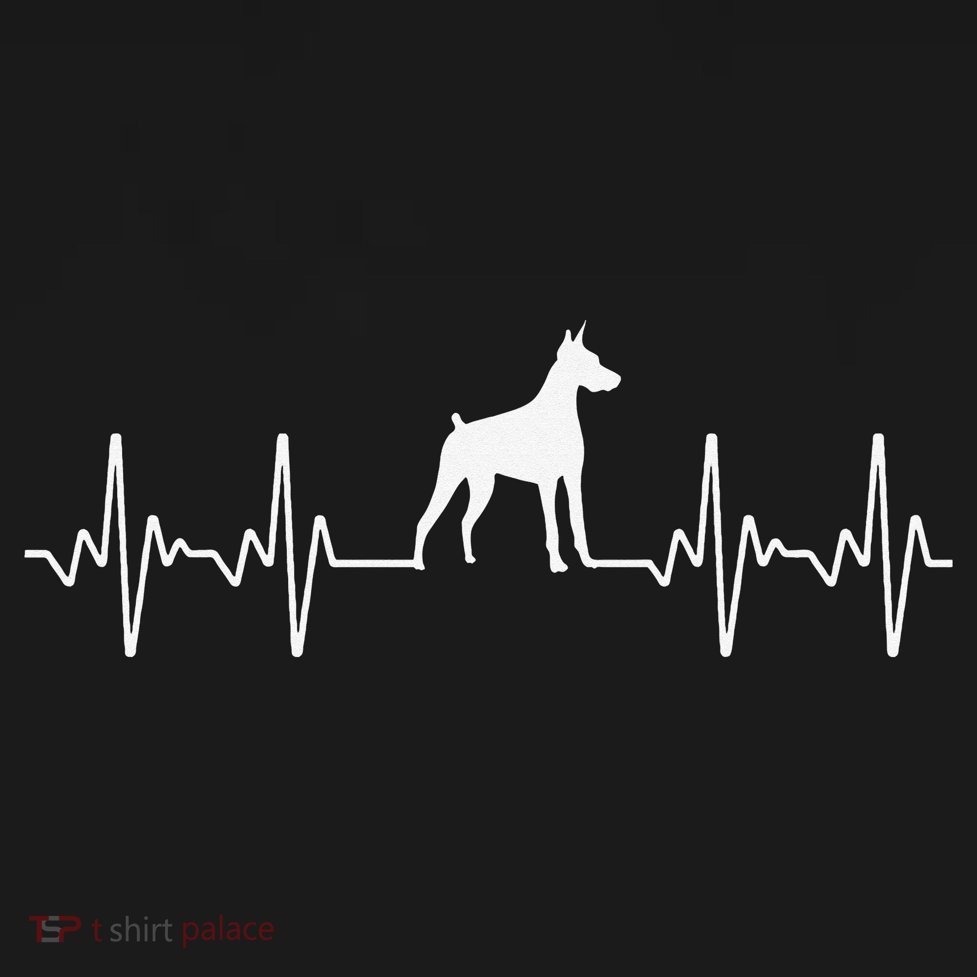 funny Doberman Heartbeat For Doberman Lover Coaster