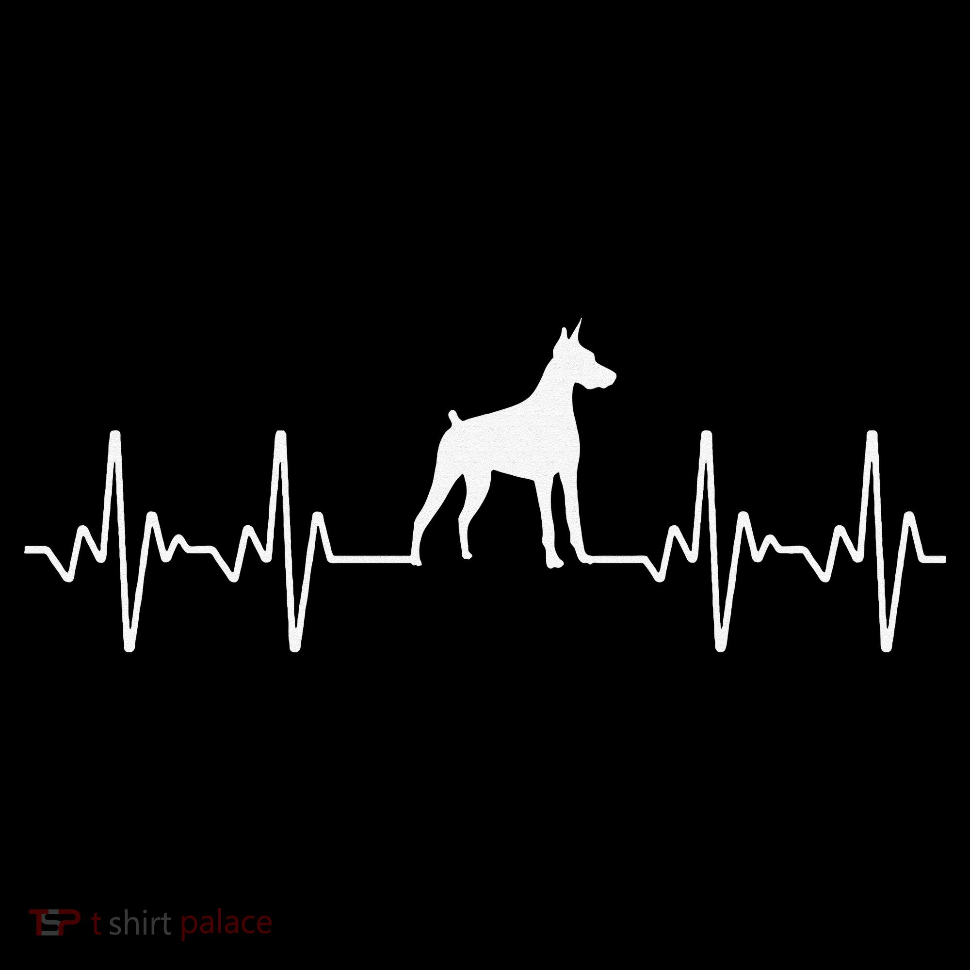 funny Doberman Heartbeat For Doberman Lover Mousepad