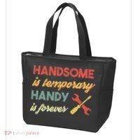 Funny Dad Handsome Is Temporary Handy Is Forever Tote Bag thumb 3