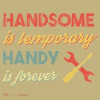 Funny Dad Handsome Is Temporary Handy Is Forever Polo thumb 2