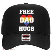 Free Dad Hugs With Rainbow Lgbtq+ Pride Heart Gift Hat thumb 0