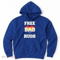 Free Dad Hugs With Rainbow Lgbtq+ Pride Heart Gift Hoodie thumb 0