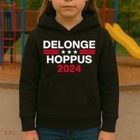 Funny Delonge Hoppus 2024 For President Kids Hoodie thumb 3