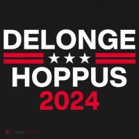 Funny Delonge Hoppus 2024 For President Kids Long Sleeve Shirt thumb 2