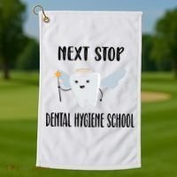 Future Dental Hygienist Dental Hygiene School Gift Golf Towel thumb 1
