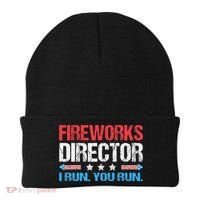 Fireworks Director I Run You Run Funny 4th Of July Beanie thumb 0